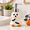 Ghost and Bat, variant on Ghost and Pumpkin Ceramic Soap & Lotion Dispenser for Bathroom and Kitchen