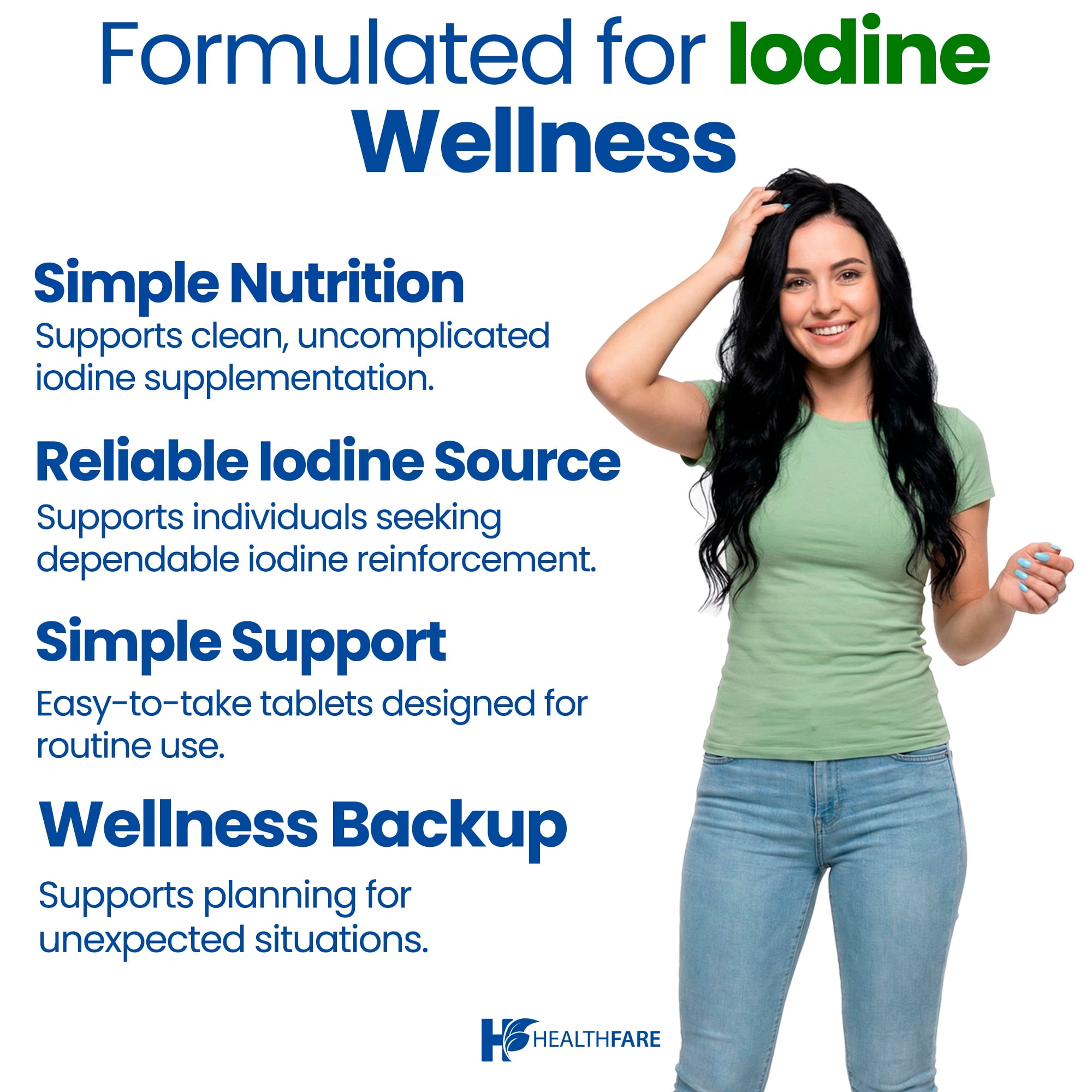 HealthFare Potassium Iodide 130mg | 360 Fast-Dissolving Tablets (6 Pack) | KI Pills | Long Shelf Life | Non-GMO | Made in the USA