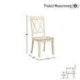 thumbnail image 3 of OakvillePark Hollman Dining Side Chair (Set of 2), White, 3 of 4