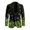 Clover Coin Design, variant on Rainbow Clover Polyester Suit Jackets with Multiple Pockets, Slim Slim Fit Sport Coat for Casual