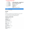 thumbnail image 2 of Left Door Mirror Glass - Compatible with 2003 - 2007 GMC Savana 3500 2004 2005 2006, 2 of 2