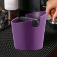 thumbnail image 4 of Cubo De La Basura Coffee Slag Knock Box Antideslizante Espresso Grind Papelera para Barista (Púrpura), 4 of 6
