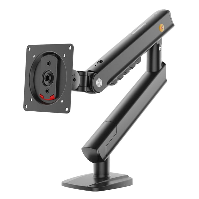 Single Computer Monitor Mount Stand Fits up to 32 Inch, Mechanical Spring Monitor Arm with 360° Rotation and −25° - 90° Tilt, VESA 75x75 and 100x100mm