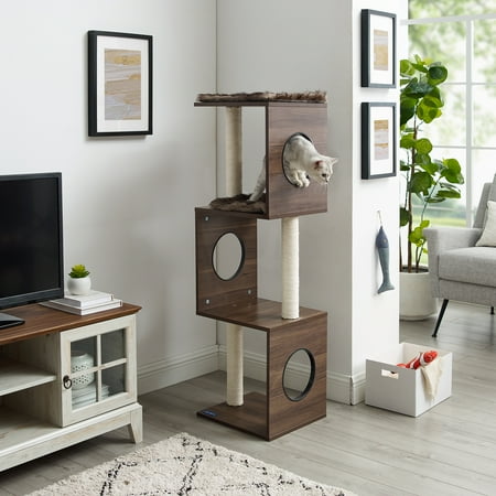 UPC: 0850018680790 | Sam s Pets Sheree 50 Dark Brown Cat Tree