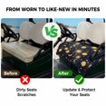 thumbnail image 4 of Golf Cart Seat Covers for 2 Seater,Blue Star Sky Microfiber Cart Seat Towel Blanket,Retro Fantasy Farmhouse Gold Moon Sun Absorbent Breathable Non Slip Bench Seats Protector for Golf Course 51"x31", 4 of 9