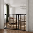 thumbnail image 4 of Pet Gate, Domipet 29.5"-43.3" Extra Wide Safety Pet Gate for Stairs Doorways, Top of Stairs, Black, 4 of 9