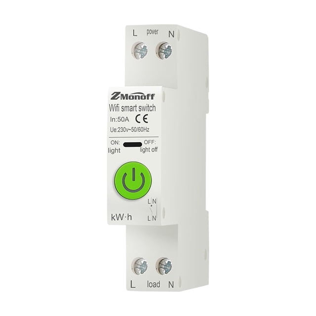 Smart Circuit Breaker APP WiFi Enabled Circuit Breaker Electricity Statistics Leakage Switch with Leakage Protection Overvoltage and Undervoltage Protection Mobile Phone Remote Control for