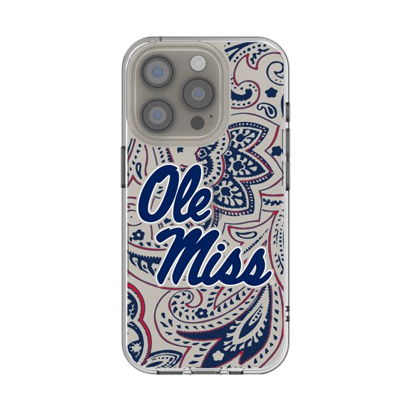 Ole Miss Rebels iPhone Paisley Design Clear Case