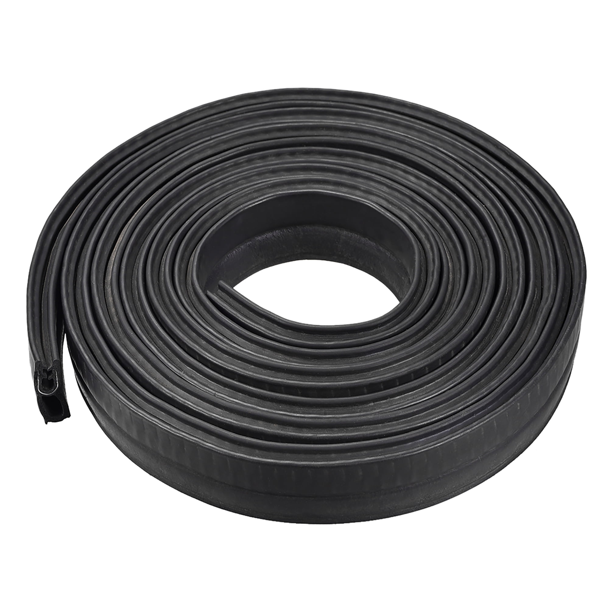 Trim Seal with Top Bulb, EPDM Rubber Seal Channel Edge Protector Sheet, Fits 13mm Edge 2M/6