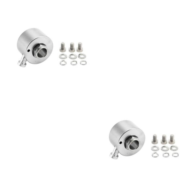 Dalazy Durable Aluminum Steering Wheel Quick Release Hub With Button Aluminum Wheels Are Sturdy And Durable silver 56*46*35mm 2Set