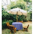 thumbnail image 2 of Vargottam Nappe Ronde Intérieure/extérieure 58 Pouces avec Parasol, Nappes de Patio Imperméables à Fermeture Éclair, Violet, Thème Printemps/été, Table Circulaire, 2 of 7