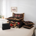 thumbnail image 6 of Erosebridal Leopard Print Bowknot 7-Piece Twin Bedding Sets For Kids,Cute Cherries Cute Bows Girls Bedding Comforter Set,Reversible Black, 6 of 7