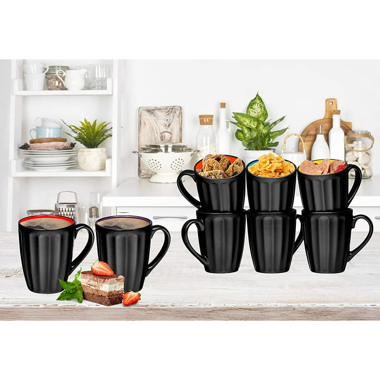 Bruntmor 16 Oz Pastel Coffee Mugs (Pack of 6), Large Size Ceramic Espresso  Cups, Large (Pack of 6) - Fry's Food Stores
