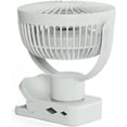 thumbnail image 3 of Breezie Portable Fan With LED Light & 8,000mAh Power Bank (Gray), 3 of 7