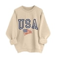 thumbnail image 5 of Tnhcen Women's 4th of July Sweatshirt, Patriotic USA Graphic Pullover, Long Sleeve Crewneck Casual Loose Fit Top, No Hood Fleece Sweater, Sizes S-2XL, 5 of 5