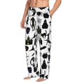 thumbnail image 2 of Halloween Mens Pajama Pants - halloween pumpkin black Sleep & Lounge Pants, Casual PJ Bottoms Pants with Pockets, 2 of 5