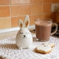 thumbnail image 7 of Easter Home Decor Ceramic Bunny Rabbit Figurine Porcelain Statue for Spring Tabletop Shelf Mantel Centerpiece Decoration, 7 of 7