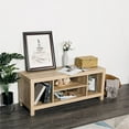 thumbnail image 5 of Cloud Mountain Wood Universal TV Stand For TVs up to 50" in Taupe Oak, 5 of 11