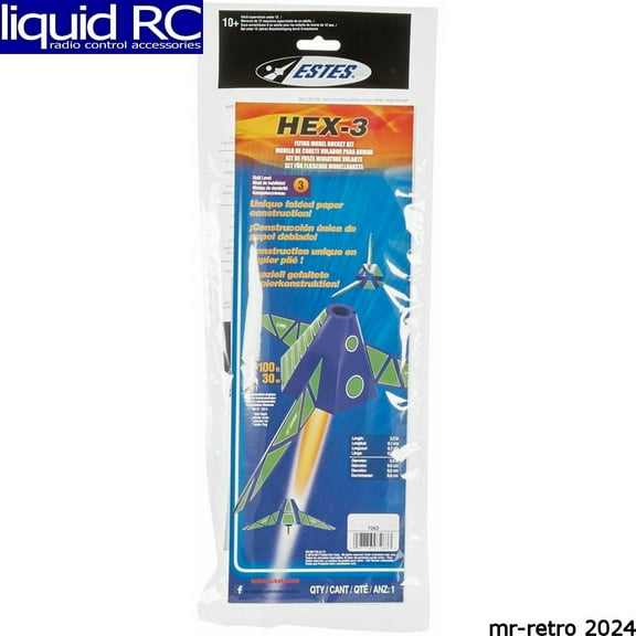 Estes 7263 Hex-3 Rocket Kit Skill Level 3