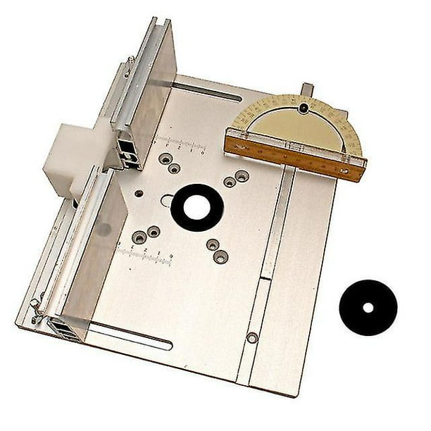 Router Table Insert Plate W/miter Gau For Benches Table Saw Functal Trimmer Eng