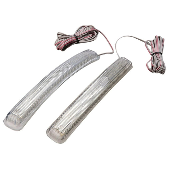 Almencla Universal LED Turn Light Car Auto Side Mirror 9LED Soft Glue Accessories Blue