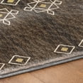thumbnail image 5 of Addison Rugs Dream Shag Premium Machine Washable Transitional Tribal, Boho Brown Round Rug, 8' x 8', 5 of 8