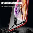 thumbnail image 3 of 360° Front+Back Clear Tempered Glass Metal Magnetic Case Cover For iPhone 12 Pro (Red), 3 of 8