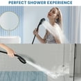 thumbnail image 7 of GPED High Pressure Shower Head, 7-Mode Handheld Shower Head, Anti-Clog Nozzles, Built-in Pause Mode & 2 Power Wash, High Flow Shower Head with Wall/Overhead Brackets &59" Stainless Steel Hose, Black, 7 of 7