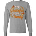 thumbnail image 3 of Inktastic I'm Grateful for My Family in Orange with Fall Leaves Long Sleeve T-Shirt, 3 of 5