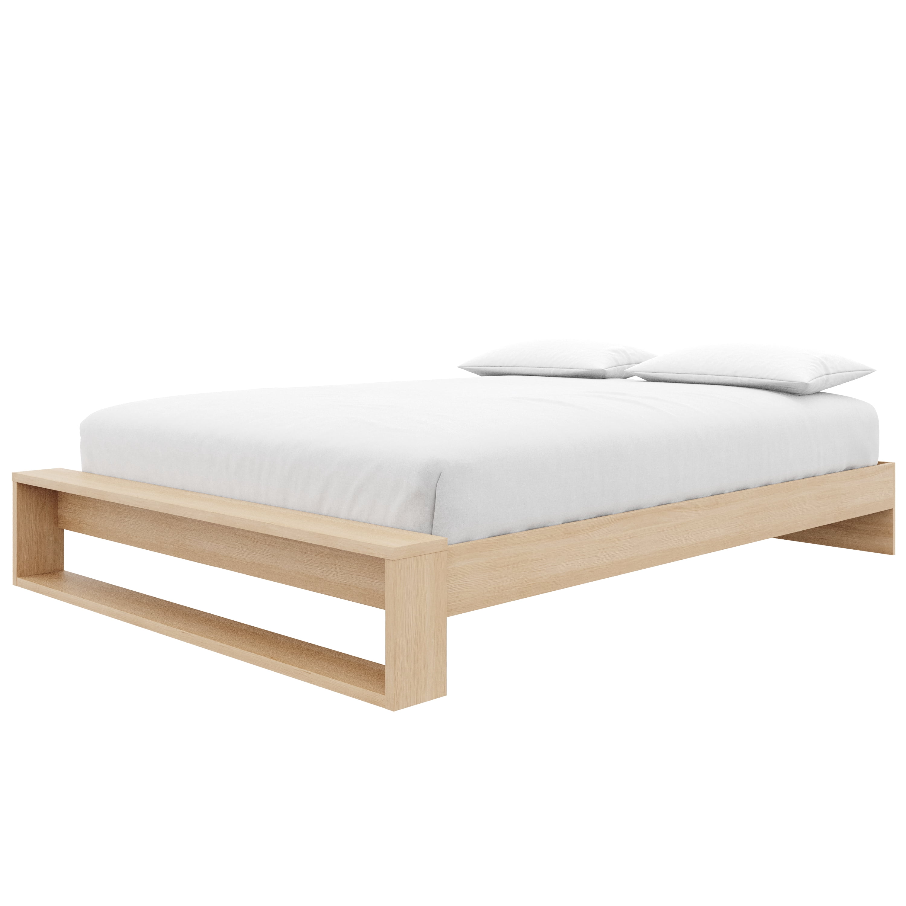 Nexera Gael 12" Platform Bed Frame with Slats, Queen