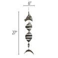 thumbnail image 6 of In the Breeze 7062 — Marlin Fish Shimmer Helix Hanging Wind Spinner — Stainless Steel Outdoor Hanging Fish Decor, 6 of 6
