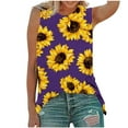 thumbnail image 2 of Mode Femmes Impression Décontractée V-Cou Manches Courtes T-shirt en Vrac Tops Floral Print Femmes Tops Femmes Manches Courtes Tops Femmes, 2 of 4