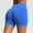 #420-Blue, variant on Womens Yoga Shorts High Waisted Tummy Control Breathable Compression Solid Soft Stretchy Quick Dry Anti Exposure Base Layer Shorts Gift