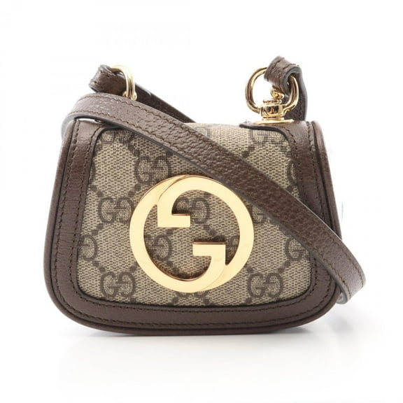 Pre-Owned Gucci Blondie GG Supreme Shoulder Bag, Coated Canvas and Leather, Women's,... (Good)