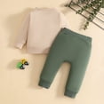 thumbnail image 5 of Gubotare Winter Toddler Boy Outfits Toddler Boy Clothes Long Sleeve Sweatshirt and Pant Outfits Kids 2Pcs Fall Clothing Set 6 12 Months (Green,6-12 Months), 5 of 5