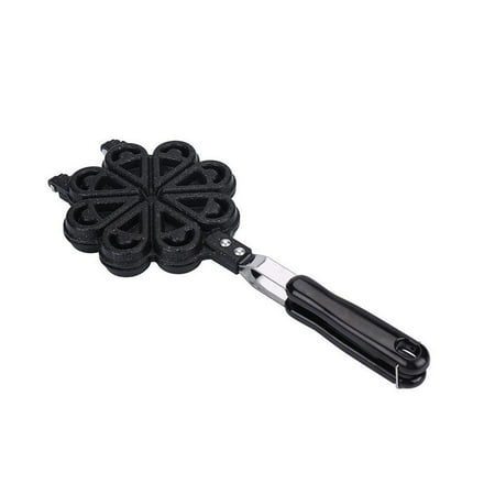 

Famure Stove Top Waffle Maker - Pancake Maker Shapes for Kids - Easy Clean Non-Stick Coating Heart-shaped Flip Plates for Snacks Breakfast Mini Waffle Baking