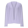 thumbnail image 3 of Arlun Cardigan Sweaters for Women Lightweight Fall Open Front Sweaters Outwear Solid Color Comfortable Soft Thin Long Sleeve Casual Cardigans Coat with Pockets Purple S, 3 of 5