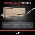 thumbnail image 6 of A-Premium Rear Passenger Brake Hydraulic Hose Compatible with Select Hyundai and Genesis Models - Genesis 2015-2016, G80 2017-2020 - Replace# 58738B1000, 6 of 8