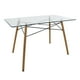 thumbnail image 1 of Mesa Rectangular de Cristal - Mundo In - Comedor MOB-T5 - Base Natural Mundo In Minimalista, 1 of 4