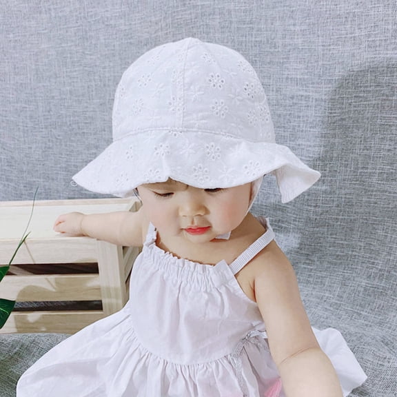 LOLIPPYY Toddler Hat Cotton Wide Brim Infant Sun Cap 1 Piece