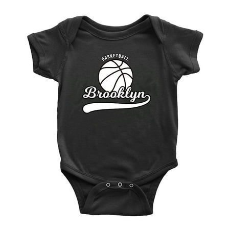 

Cute Brooklyn Baby Outfits Basketball Fan Sports Baby Clothes (Black 6-12 Monthes)