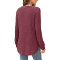 thumbnail image 5 of IMENGL Autumn winter loose round neck sweater, Red XL, Size M-2XL, 5 of 5