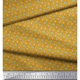 thumbnail image 3 of Soimoi Gold Heavy Canvas Fabric Mermaid & Dolphin Ocean Print Fabric by the Yard 58 Inch Wide, 3 of 3