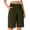 Army Green, variant on Pxxlle Shorts for Women Dressy Summer High Waisted Summer Shorts Business Casual Shorts with Pockets Orange L