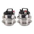 thumbnail image 1 of 304 Stainless Steel Pressure Cooker, Durable & Reliable, Multifunctional Design, High Pressure Stew, Quick Cooking, Gas & Induction Compatible, 1 of 8