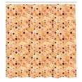 thumbnail image 2 of Ambesonne Abstract Shower Curtain, Polka Dots Hipster Fun Art, 69"Wx75"L, Peach Blush, 2 of 4