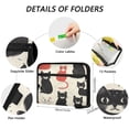 thumbnail image 3 of Organ Folder 14.2 x 0.8 x 10.6 Inches 13 Separate Pockets A4 Size Documents Folder A Sort Storage File Manager For The Home Office Black Cat and Red Cat, 3 of 7