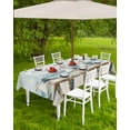 thumbnail image 4 of Fsddascl Coastal Seagull Outdoor Tablecloth - 54x80 Inch Rectangle Dining Table Cover, Summer Beach Ocean Birds Retro Waterproof Outdoor Table Cloth with Umbrella Hole & Zipper for Picnic/Patio, 4 of 7