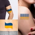 thumbnail image 3 of 40 Pcs  Flag Temporary  National  Flags  Stickers Love And Peace  Flags Temporary  8 Styles, 3 of 8