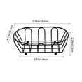 thumbnail image 4 of Avdolw Metal Mesh Food Serving Tray - Durable Stainless Steel Snack Organizer for Chips, Chicken, and Bread - Perfect for Home Dining, Diner, and Catering Spaces,Black, 4 of 5